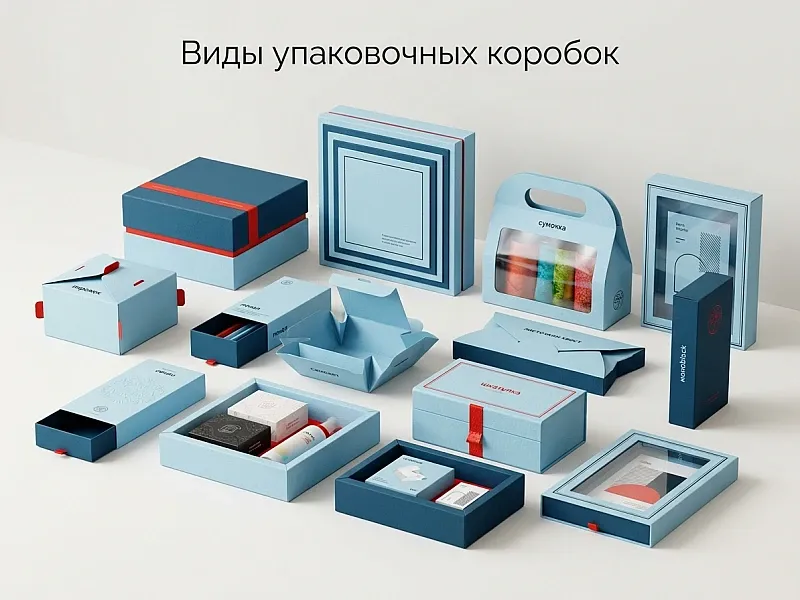 Виды упаковочных коробок недорого