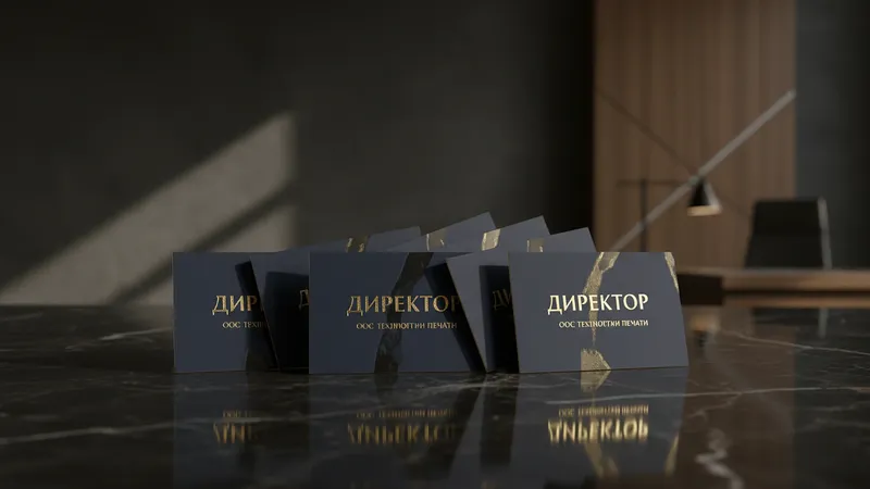 Визитки для директора недорого