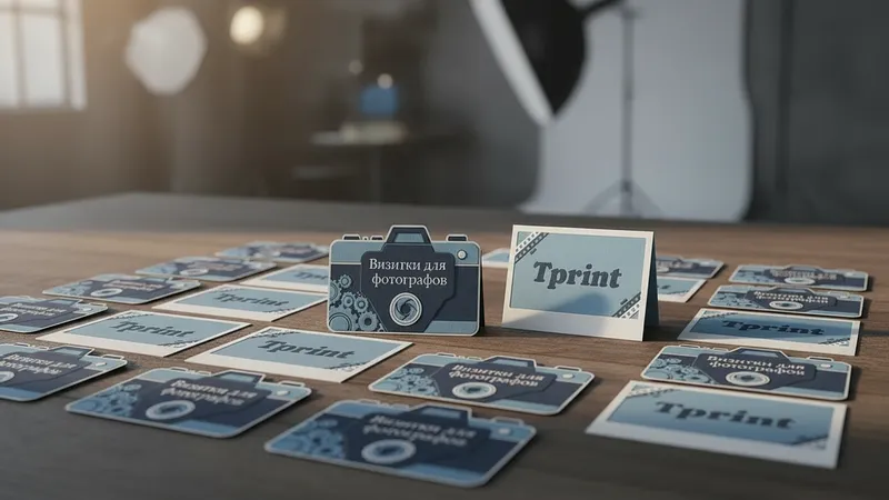 Визитки для фотографов недорого