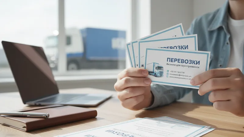 Визитки для грузоперевозок недорого