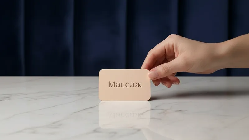 заказать Визитки для массажиста