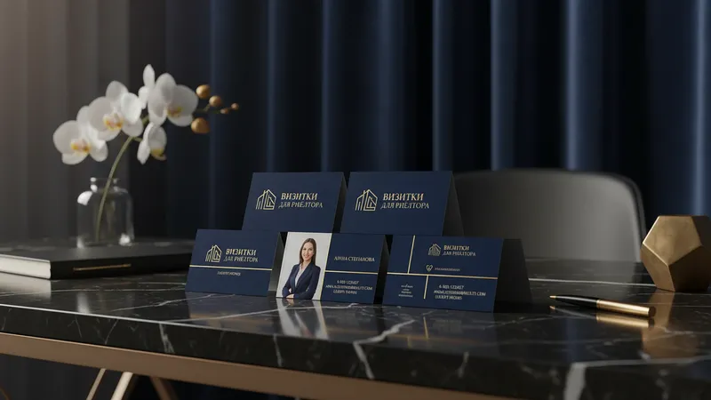 Визитки для риэлтора недорого