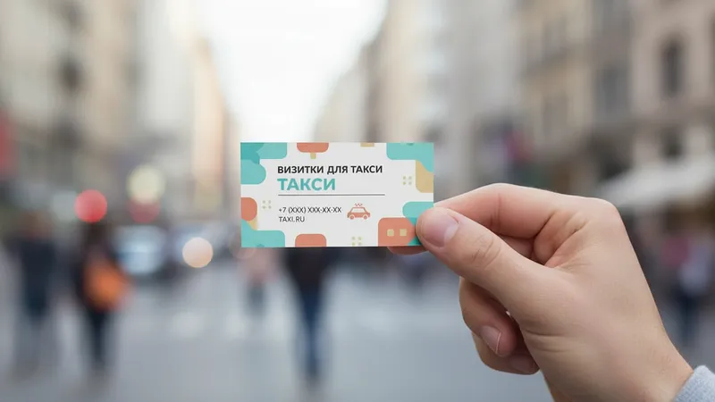 Визитки для такси недорого