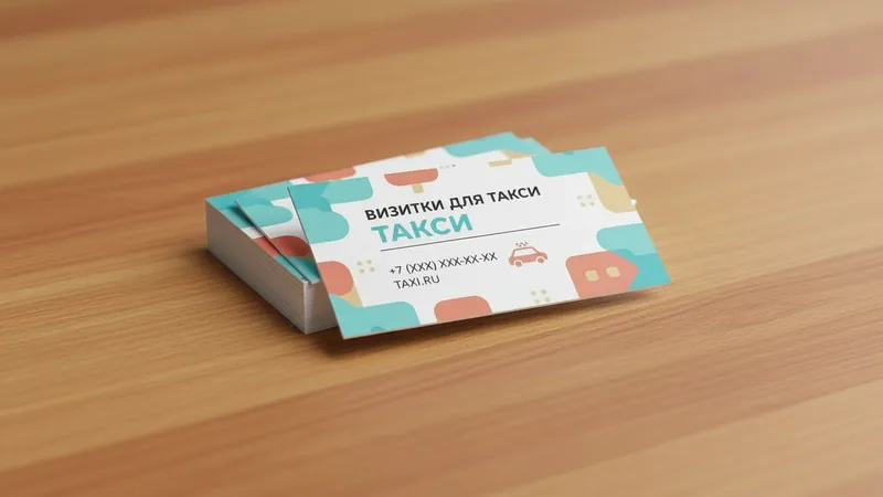 Визитки для такси на заказ