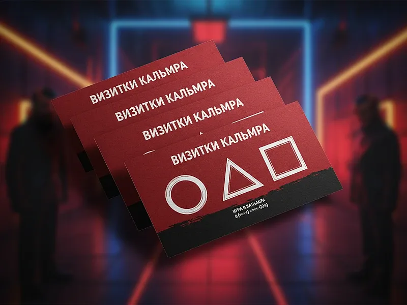 заказать Визитки кальмара